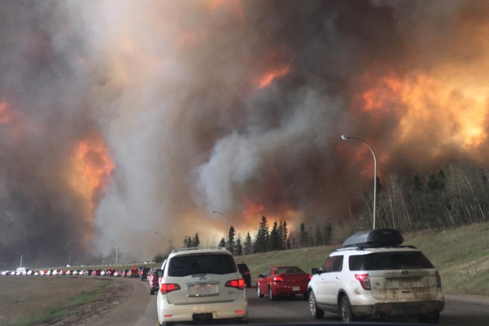 Photo of wildfire at Fort McMurray.