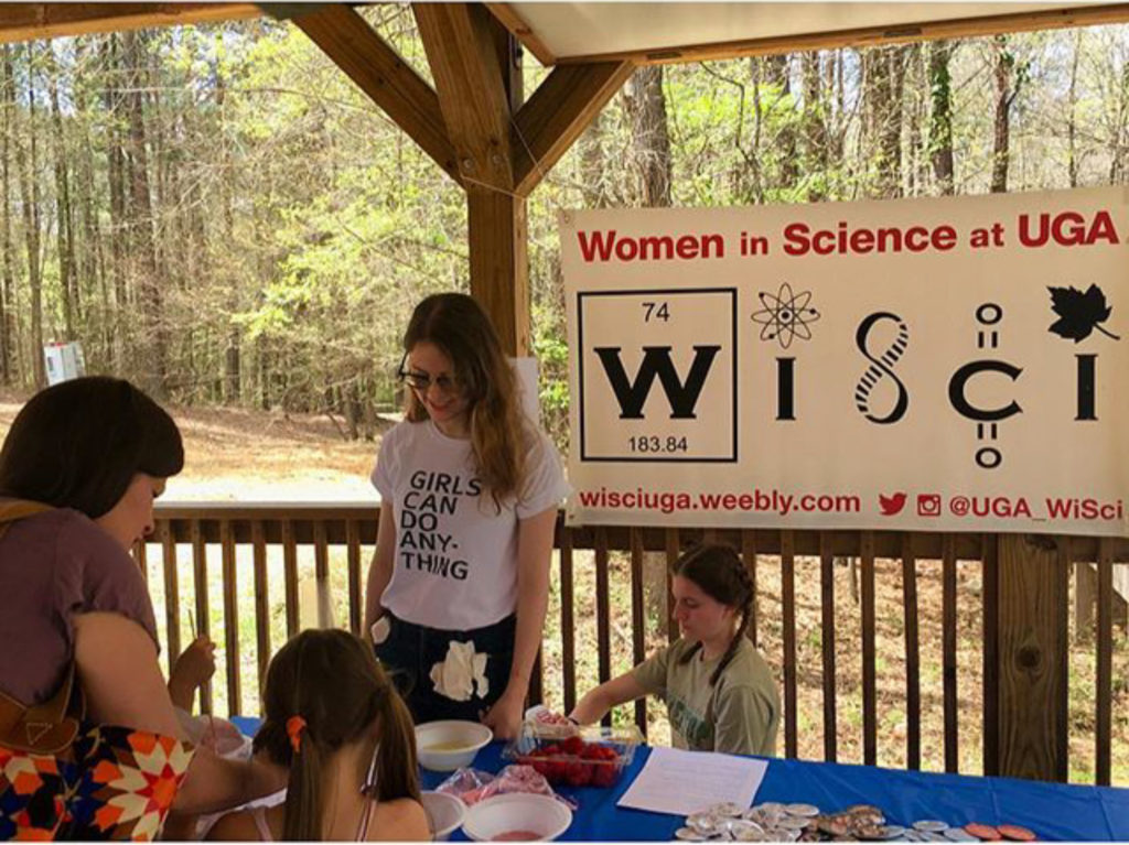 WiSci hosted a table at Sandy Creek Nature Center