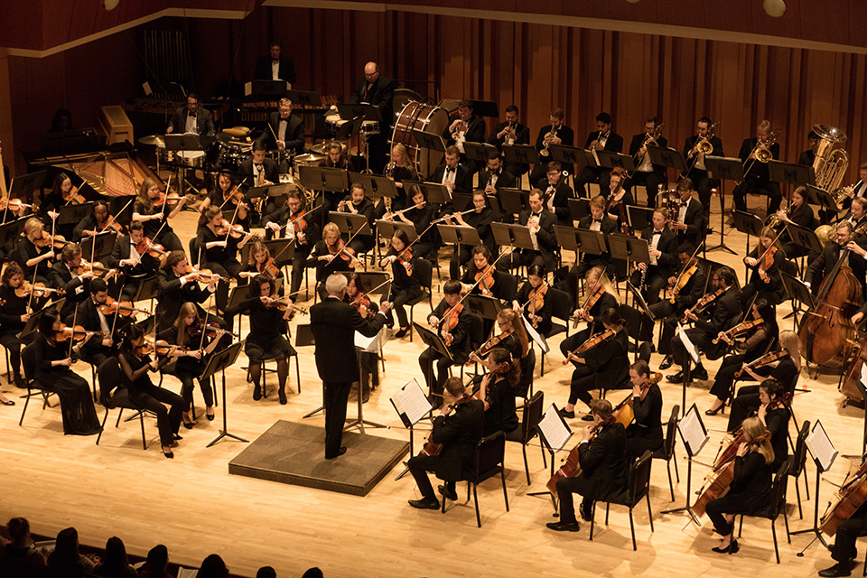 Part of the OU Orchestra, The Open University (OU) Orchestr…