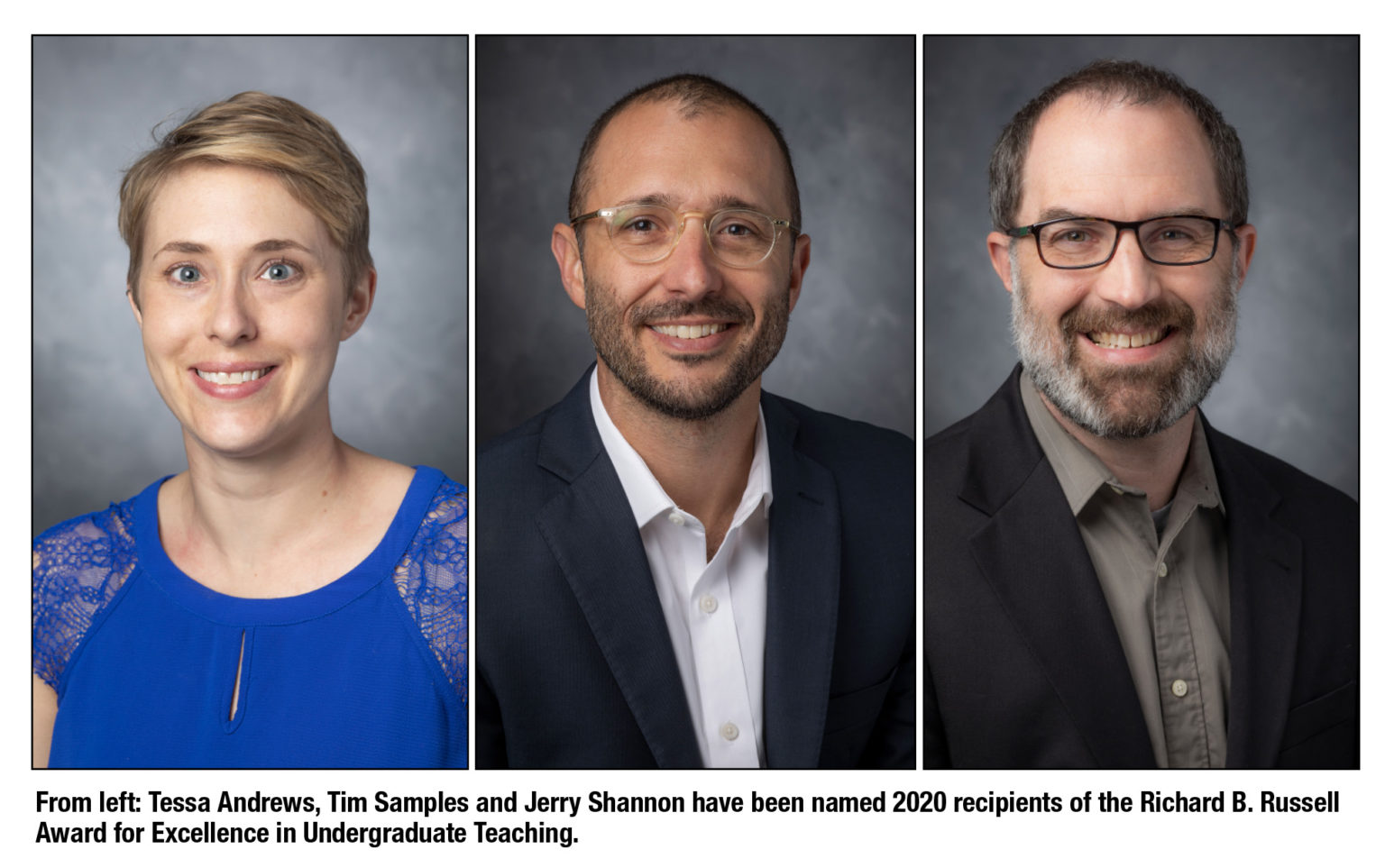 Three Faculty Members Receive 2020 Russell Awards