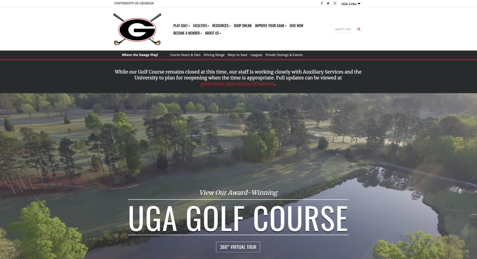 UGA Golf Course tees off with redesigned website UGA Today
