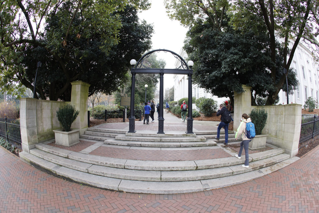 The Arch looking toward campus