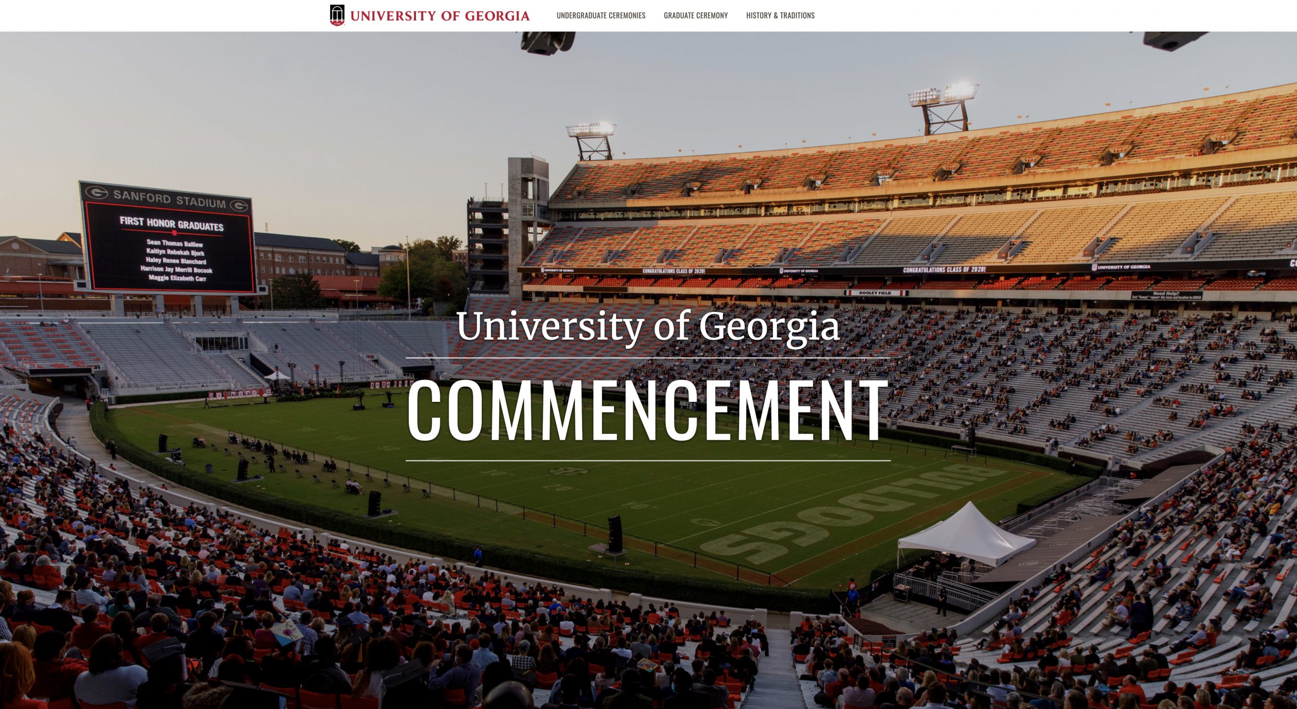 Check the Commencement website for updates on events UGA Today