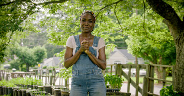 Jamila Norman BSBE '06 is the owner of Patchwork City Farms, and the host of the Magnolia Network show "Homegrown."