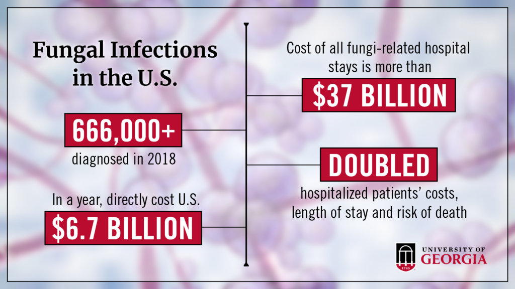 Infographic saying that fungal infections cost $6.7 billion a year