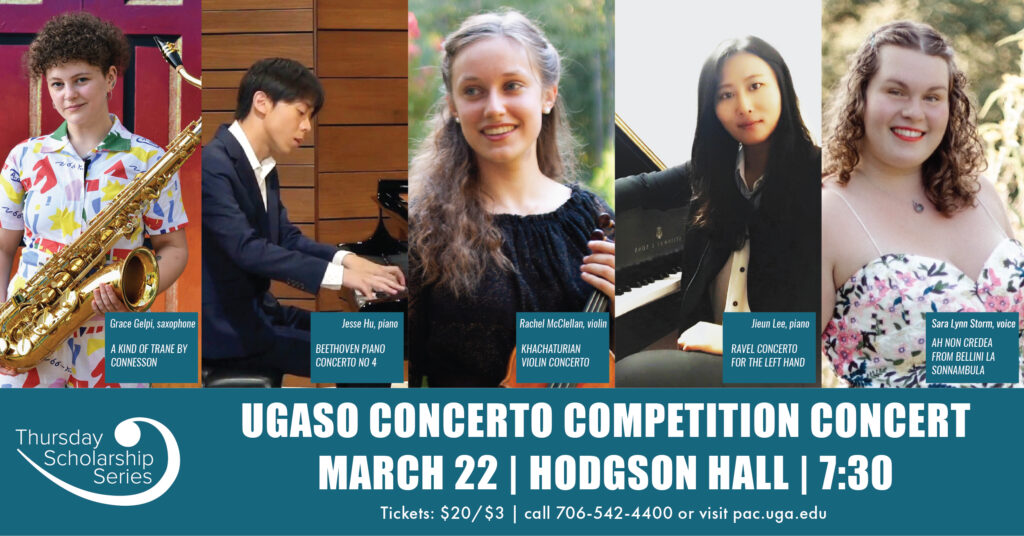UGASO annual Concerto Competition Concert set for March 22