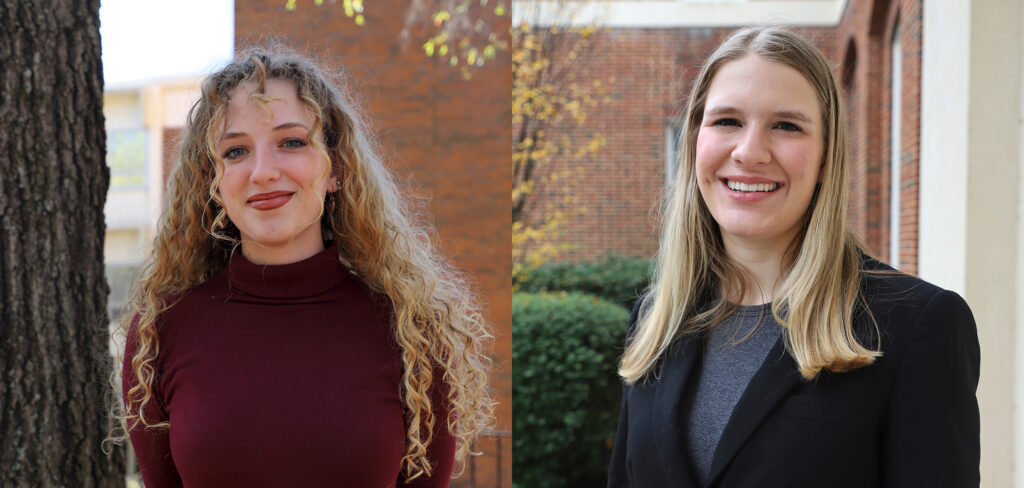 side-by-side photos of Marshall Scholars Natalie Moss and Lauren Wilkes