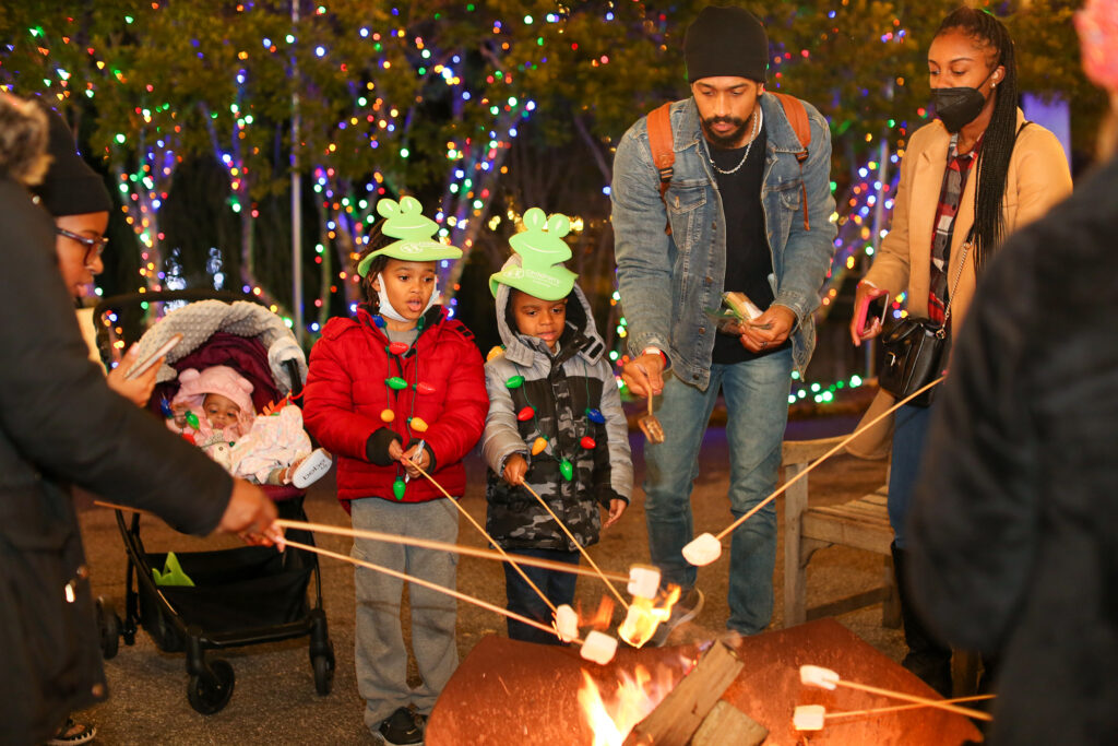 Young patients visit Winter Wonderlights