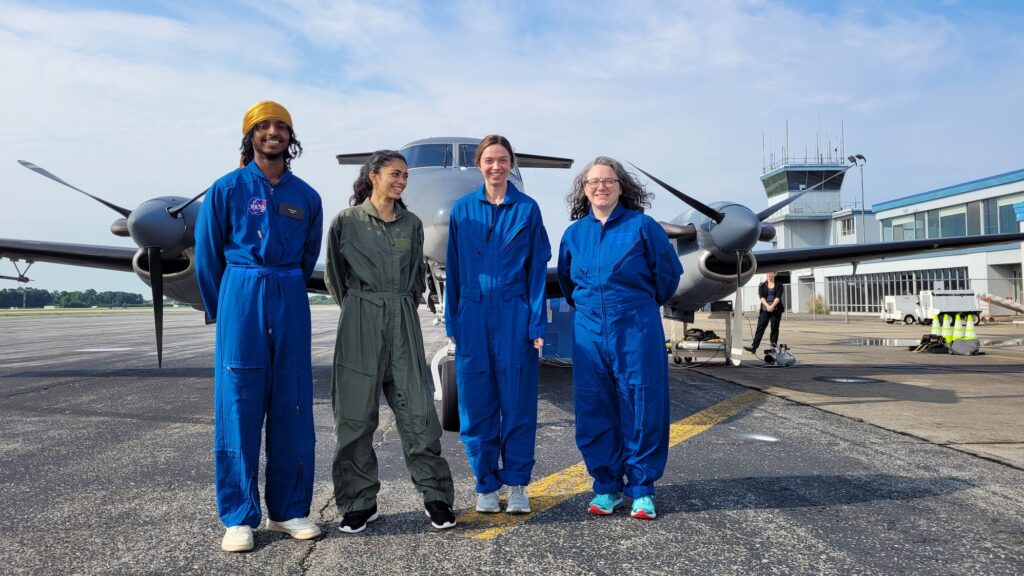 Nathen Tesfayi with other members of NASA's SARP program.