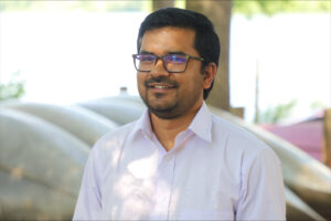 Environmental portrait of male researcher