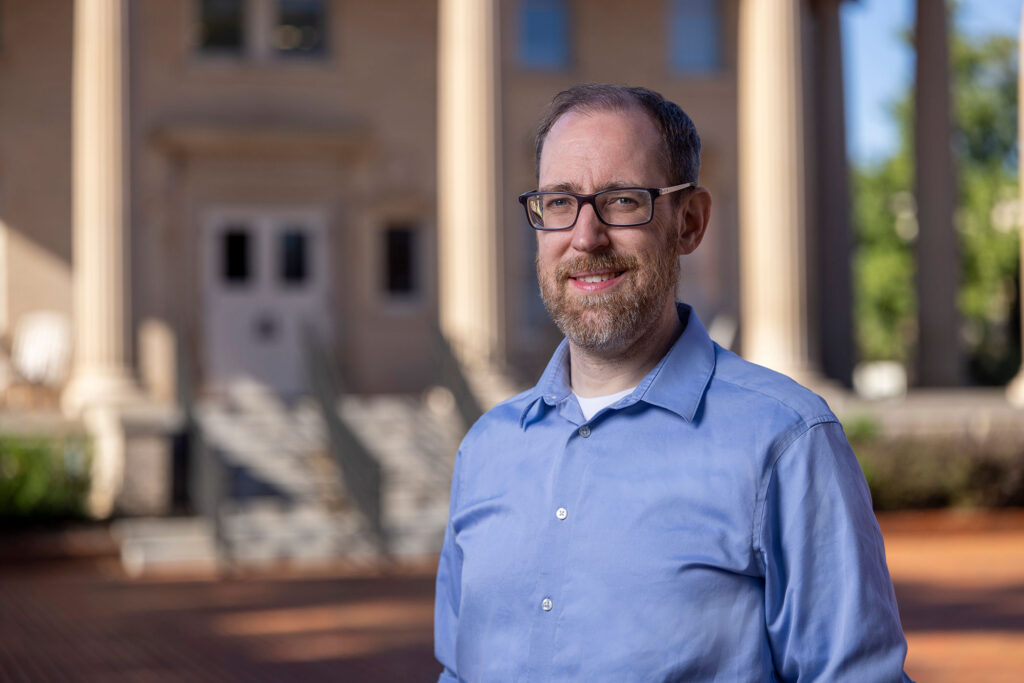 An environmental portrait of UGA's newest Georgia Research Alliance Eminent Scholar Nathan Lewis.