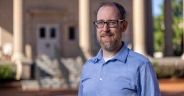 An environmental portrait of UGA's newest Georgia Research Alliance Eminent Scholar Nathan Lewis.