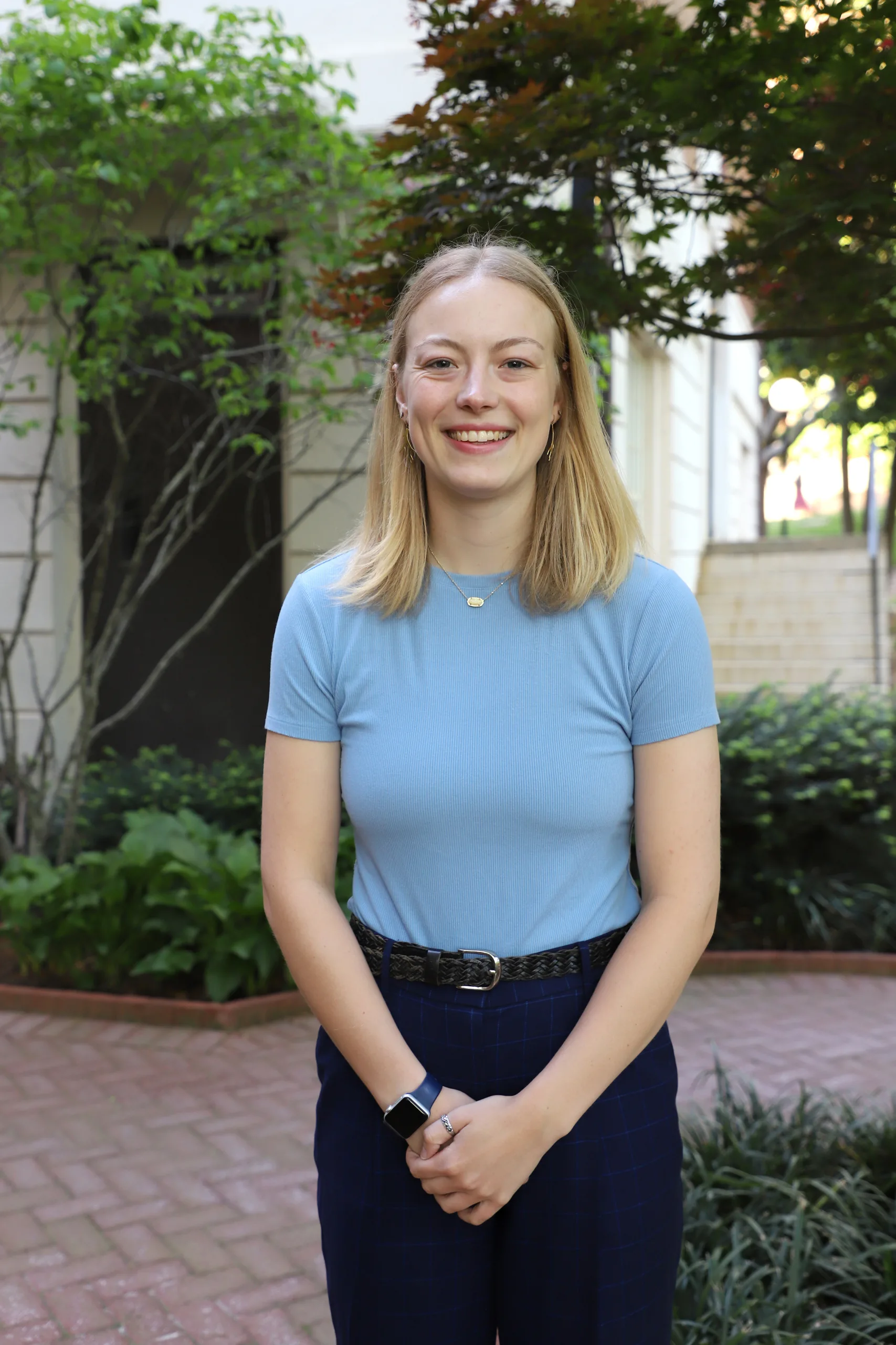 Environmental portrait of Mercedes “Sadie” Bengs 