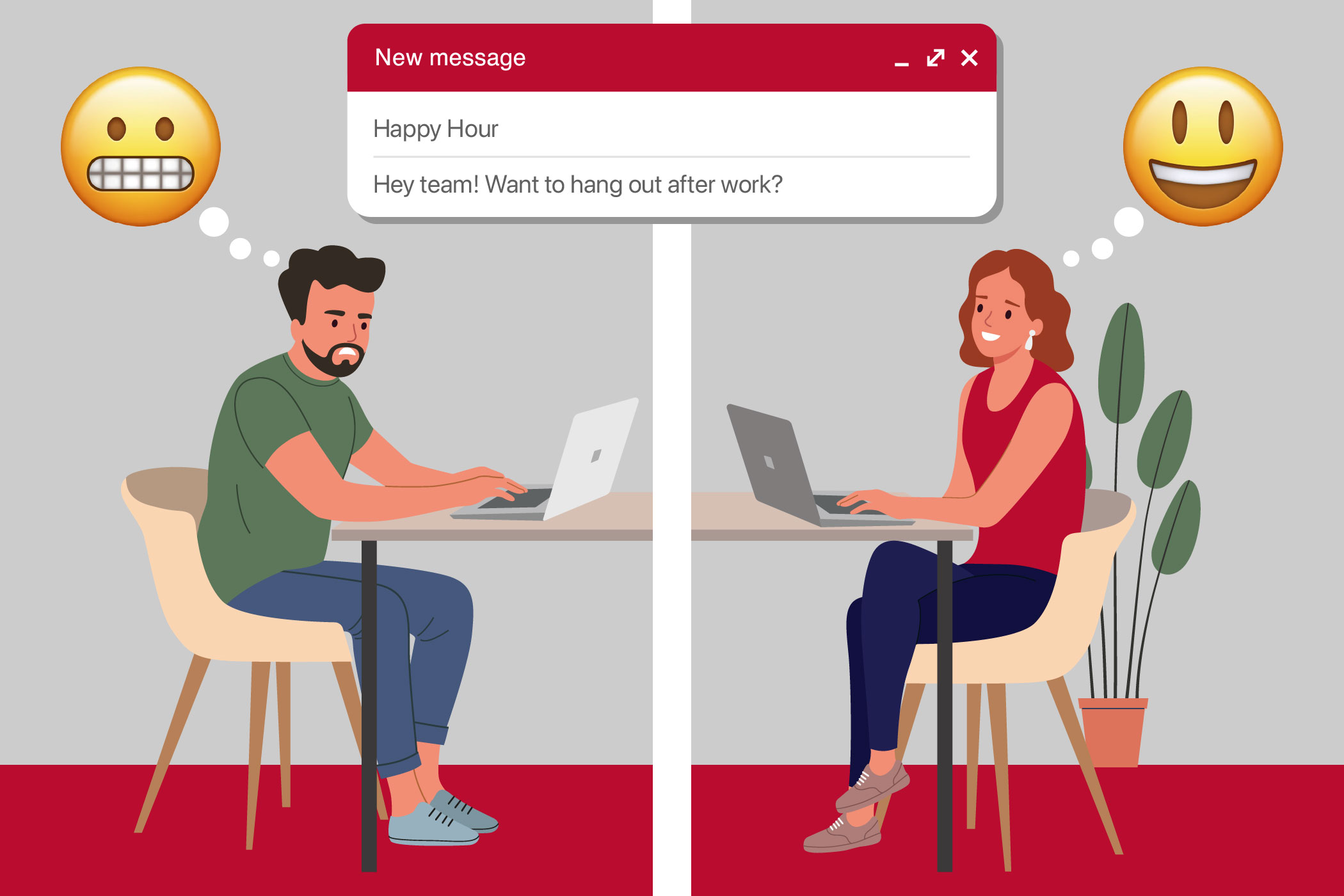 Happy hour with co-workers can be a double-edged sword