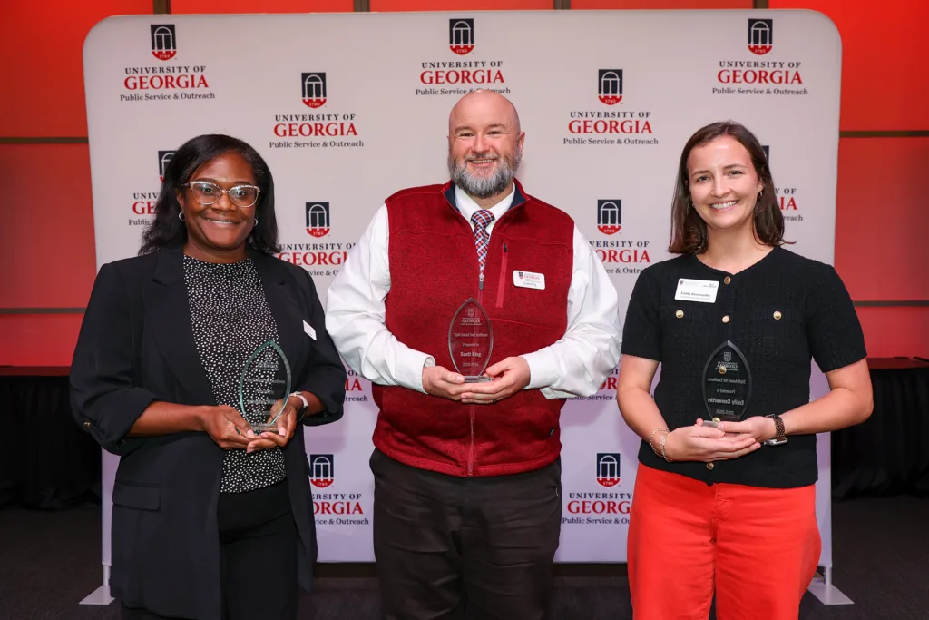 UGA employees honored with Public Service and Outreach Staff Award for Excellence