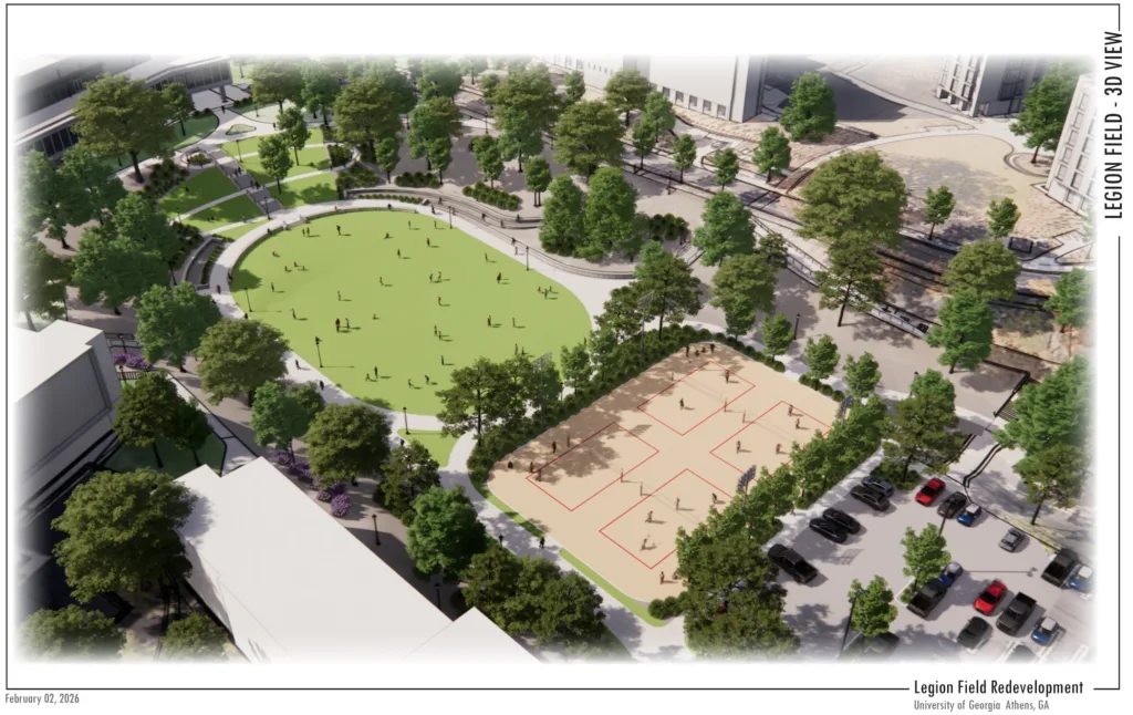 UGA updates Legion Field redevelopment project to add recreation options for students